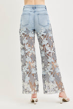 Load image into Gallery viewer, Risen Maggie Lace Wide Leg Denim
