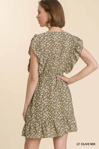 Olive + Marigold Floral Dress