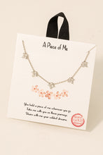 Load image into Gallery viewer, Pave Floral Charm Necklace
