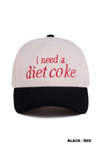 Load image into Gallery viewer, Need a Diet Coke Corduroy Hat
