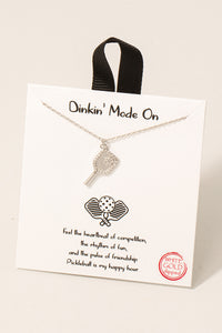 Pickleball Charm Necklace