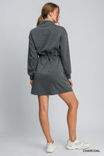 Load image into Gallery viewer, Charcoal Cowl Neck Dress
