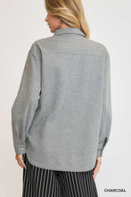 Load image into Gallery viewer, Charcoal Luxe Knit Shacket
