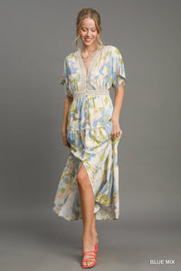 Sky + Sage Abstract Dress