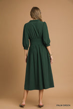 Load image into Gallery viewer, Hunter Smock Waist Zip Dress

