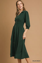 Load image into Gallery viewer, Hunter Smock Waist Zip Dress
