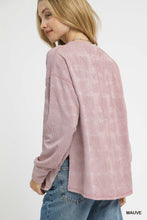 Load image into Gallery viewer, Mauve Textured L/S Top
