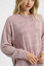 Load image into Gallery viewer, Mauve Textured L/S Top
