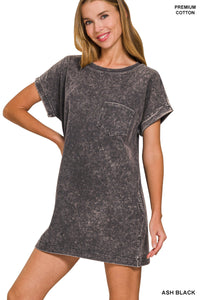 Ash Black T-Shirt Dress