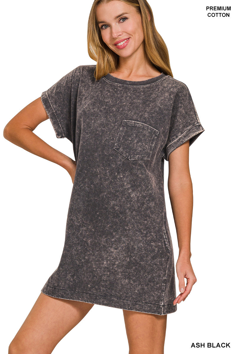 Ash Black T-Shirt Dress