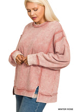 Load image into Gallery viewer, Rose Ribbed Pullover - Plus
