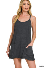 Load image into Gallery viewer, Black Washed Romper
