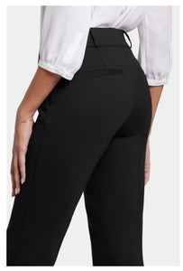 Pull-On Flared Trouser Pants