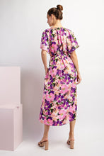 Load image into Gallery viewer, Violet Floral Midi Dress
