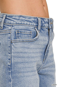 Raw Hem Denim Shorts