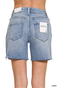 Raw Hem Denim Shorts