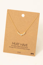 Load image into Gallery viewer, Gold 7 Circle Gem Charm Necklace
