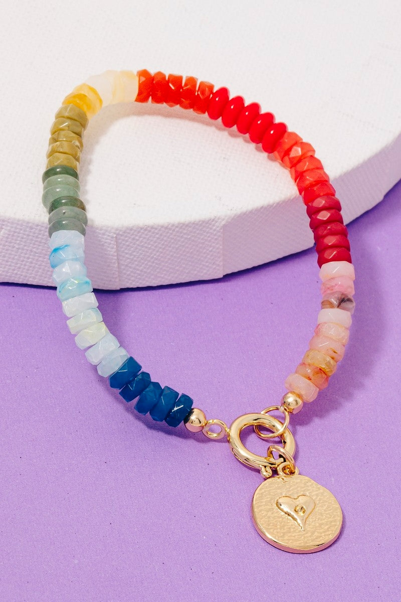 Beaded Heart Bracelet