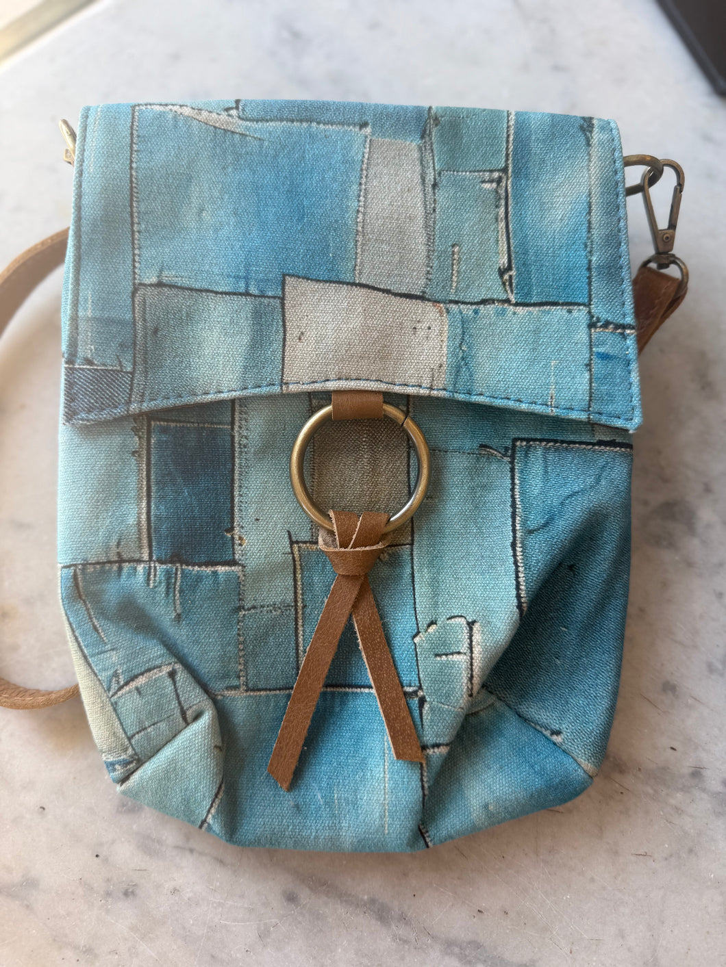 Cott N Curls Indigo Ring Sling Purse