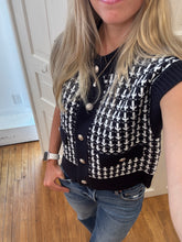 Load image into Gallery viewer, Navy Sweater Vest
