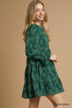 Load image into Gallery viewer, Hunter Jacquard Babydoll Dress
