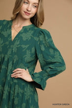 Load image into Gallery viewer, Hunter Jacquard Babydoll Dress
