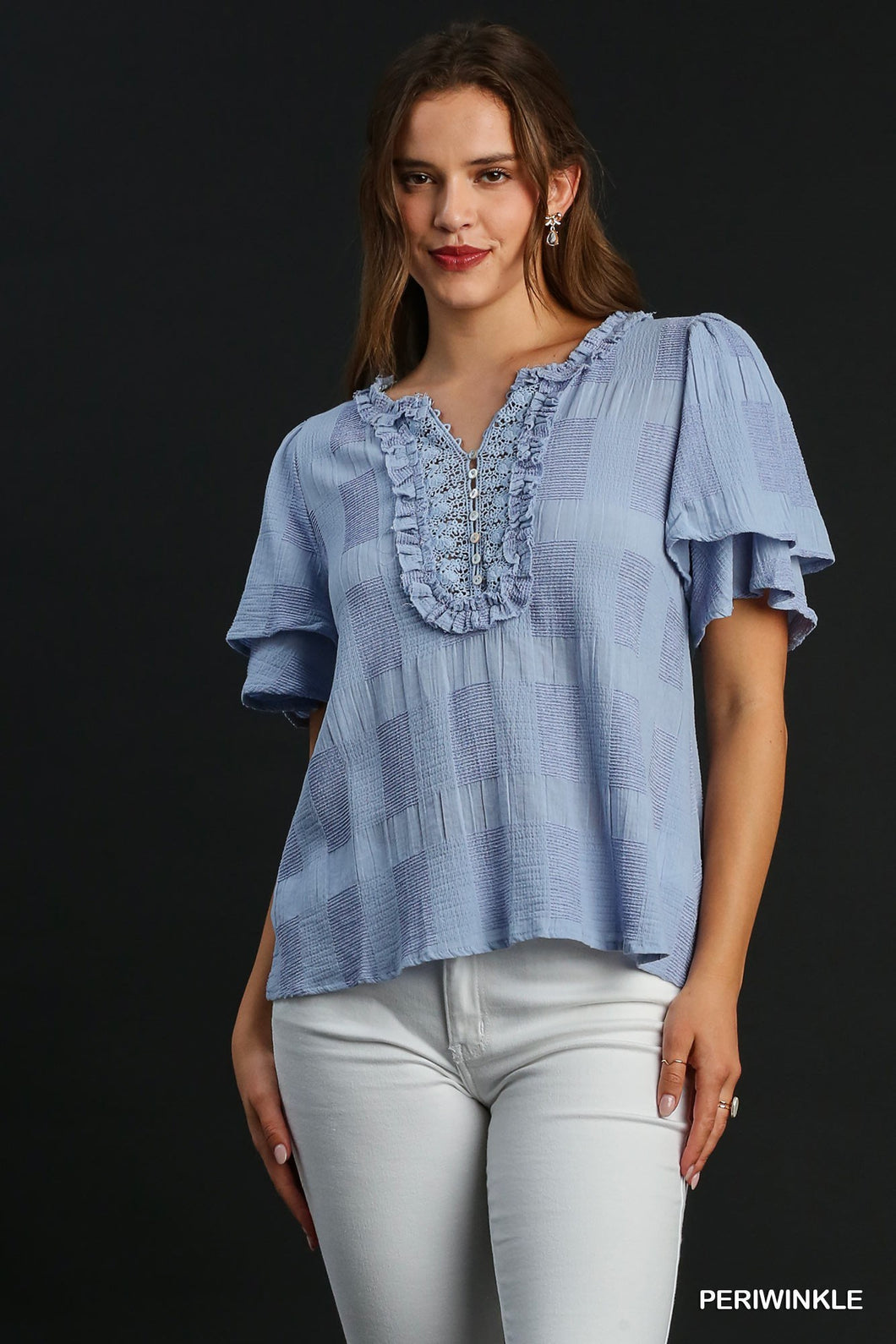 Periwinkle Textured Top
