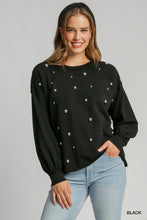 Load image into Gallery viewer, Black Studded Top
