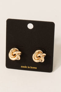 Gold Knotted Studs