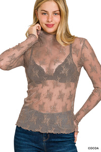 Cocoa Lace Top