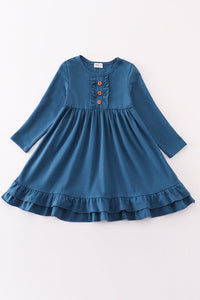 Blue Ruffle Dress - Baby