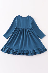 Blue Ruffle Dress - Baby