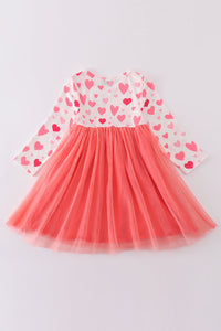 Pink Heart Tutu Dress - Kids