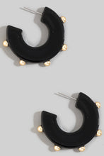 Load image into Gallery viewer, Ball Accent Hoops
