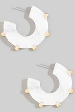 Load image into Gallery viewer, Ball Accent Hoops
