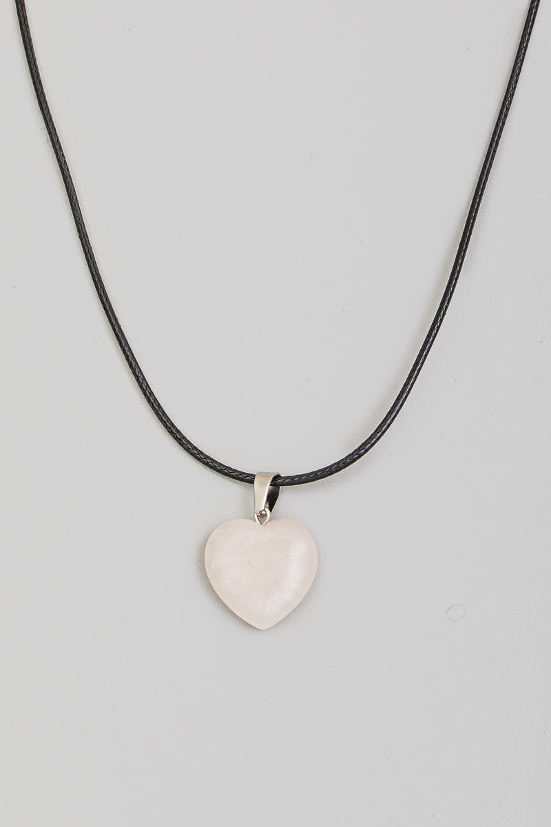 Grey Heart Necklace