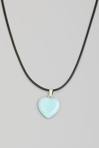 Light Blue Heart Necklace