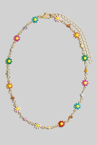 Colorful Floral Necklace
