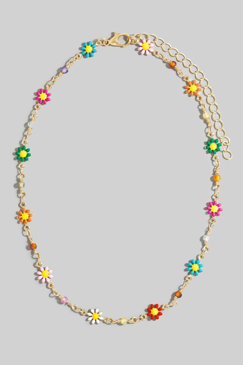 Colorful Floral Necklace
