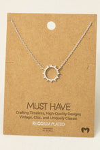 Load image into Gallery viewer, Sun Pave Charm Necklace
