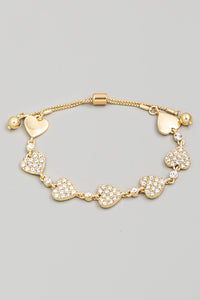 Heart Pave Bracelet