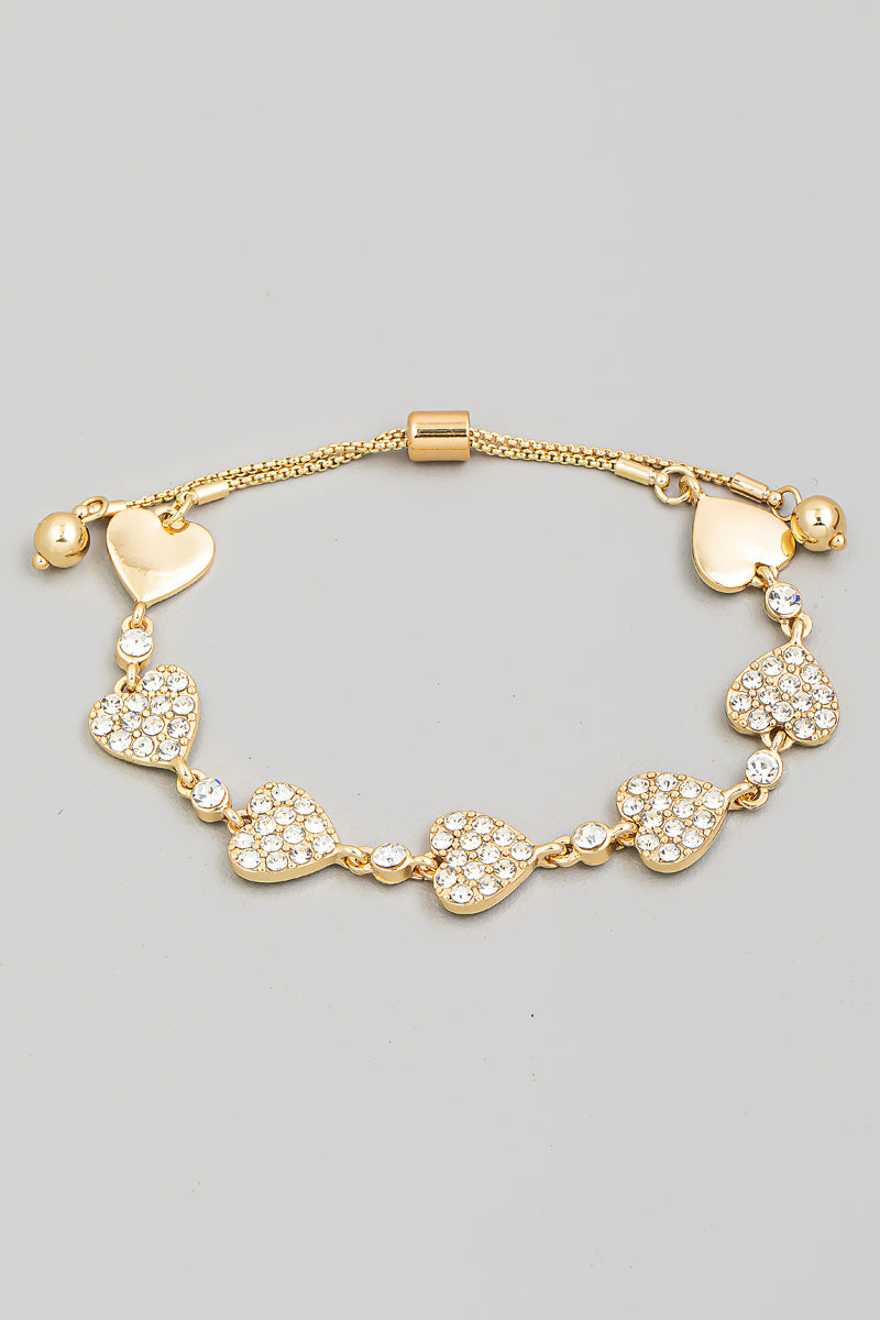 Heart Pave Bracelet
