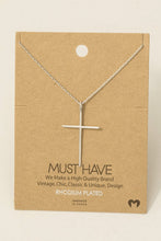 Load image into Gallery viewer, Simple Cross Charm Necklace
