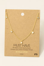 Load image into Gallery viewer, Gem Coin Charm Necklace
