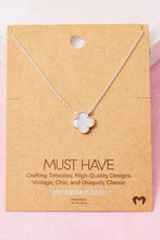 Load image into Gallery viewer, Pearl Clover Charm Necklace
