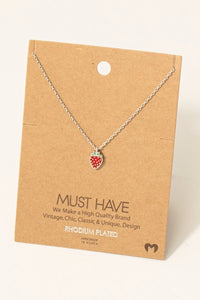 Strawberry Charm Necklace