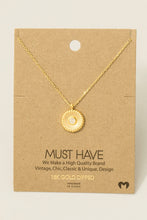 Load image into Gallery viewer, Circle Stud Charm Necklace

