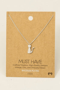 Cat Charm Necklace