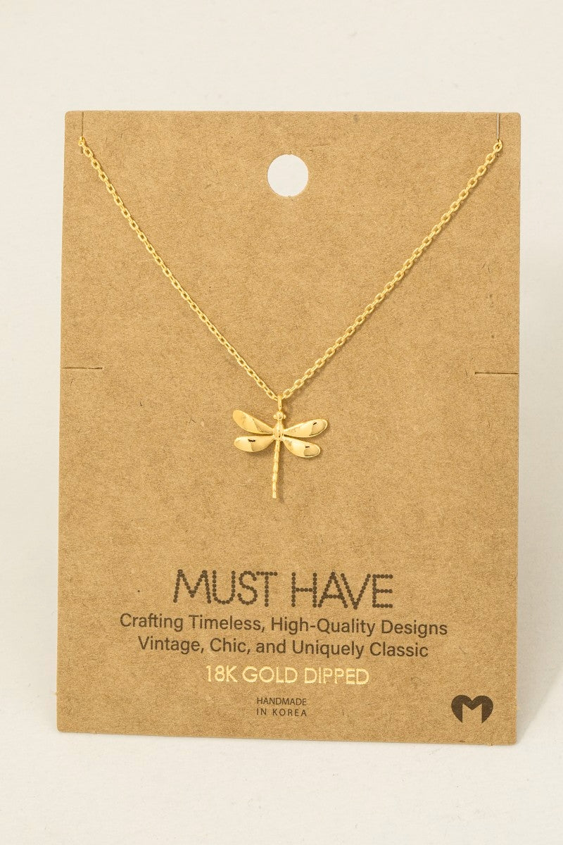 Dragonfly Charm Necklace