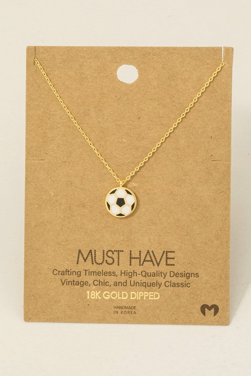 Soccer Charm Necklace